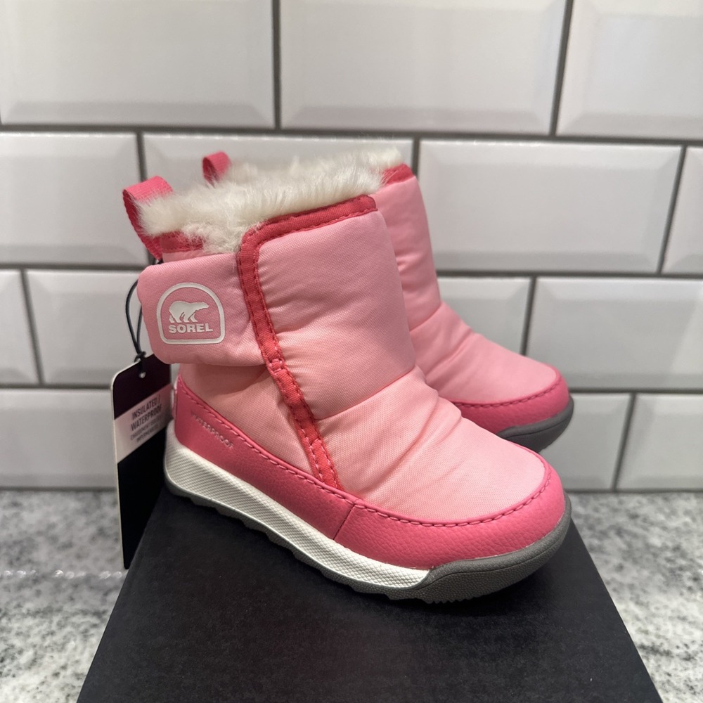 Sorel Toddler Whitney Bootie WP Infant 6 Snow Waterproof Insulated Pink Winter